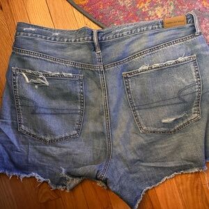 American Eagle Outfitters Distressed Blue Jean Shorts